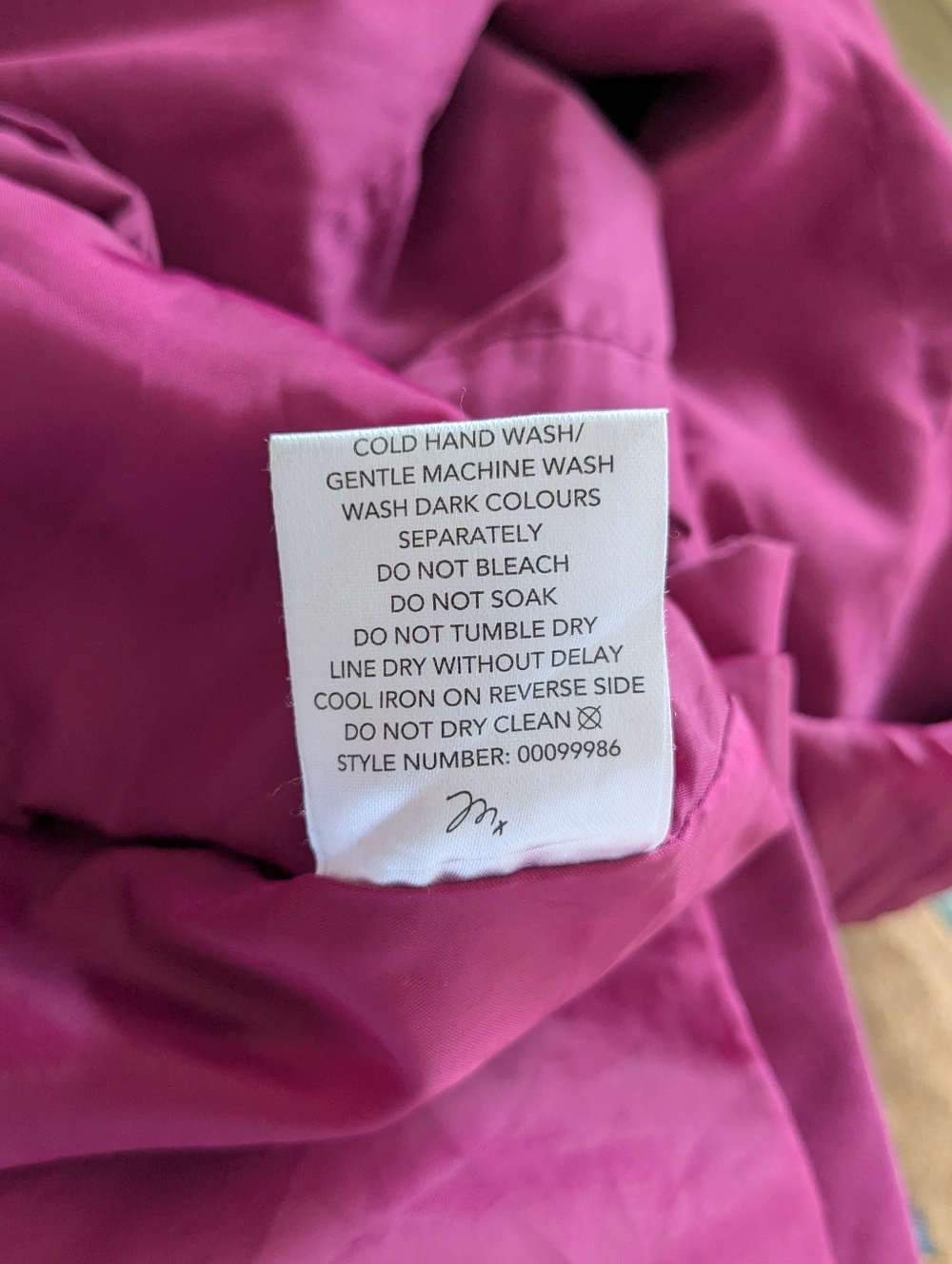 Women’s Magenta Button-Front Jacket - Picture 6 of 8